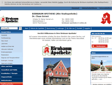 Tablet Screenshot of birnbaum-apotheke.de